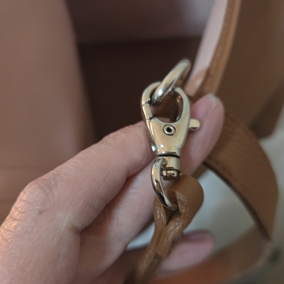 Roots Cervino Leather Tote Brown/ Pink - Picture 5 of 12